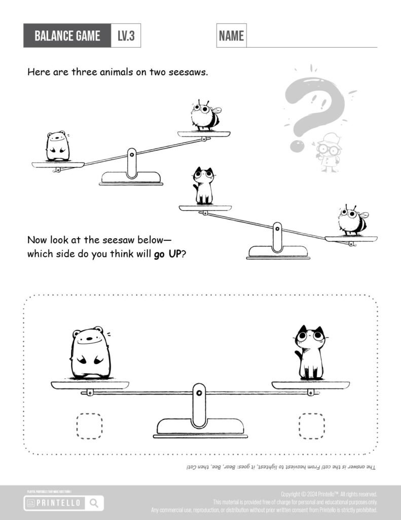 Balance game level 3 @ Printello